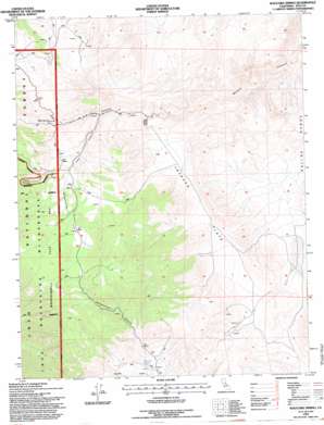 Waucoba Spring topo map
