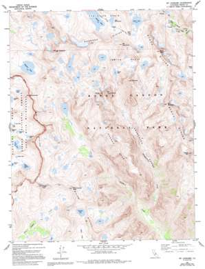 Mount Goddard topo map