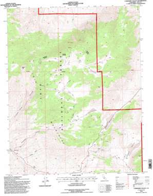 Cowhorn Valley topo map