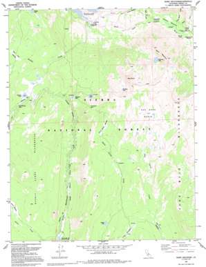 Ward Mountain USGS topographic map 37118b8
