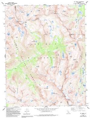 Mount Abbot USGS topographic map 37118d7