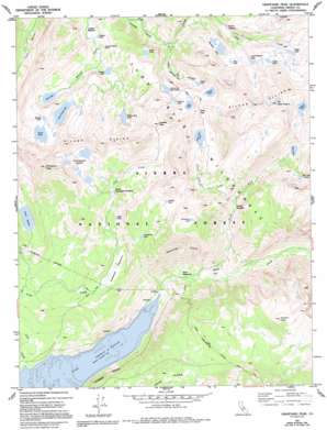 Graveyard Peak USGS topographic map 37118d8