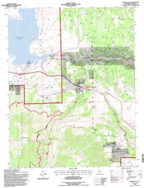 Toms Place topo map