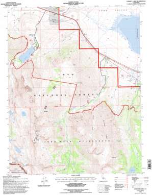 Convict Lake USGS topographic map 37118e7