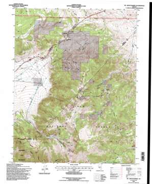 Mount Montgomery USGS topographic map 37118h3
