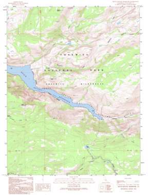 Hetch Hetchy Reservoir topo map
