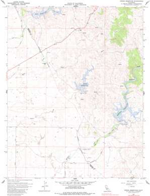Owens Reservoir topo map