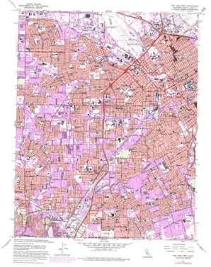 San Jose West USGS topographic map 37121c8