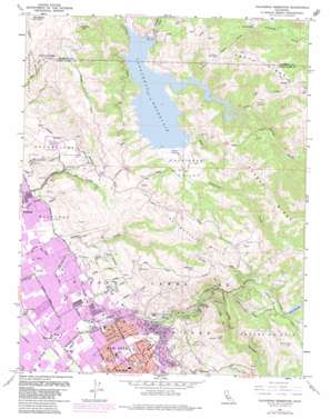 Calaveras Reservoir USGS topographic map 37121d7