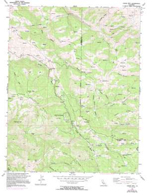 Cedar Mountain USGS topographic map 37121e5