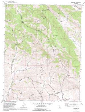 Tassajara USGS topographic map 37121g7