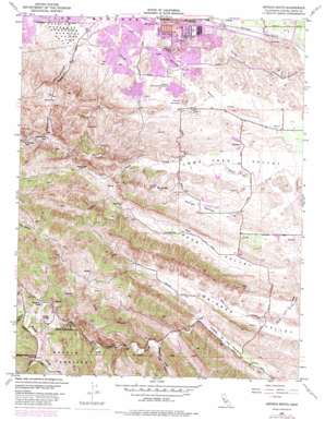 Antioch South topo map
