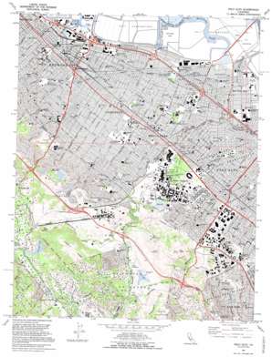 Palo Alto USGS topographic map 37122d2