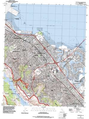 San Mateo USGS topographic map 37122e3