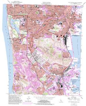 San Francisco South USGS topographic map 37122f4