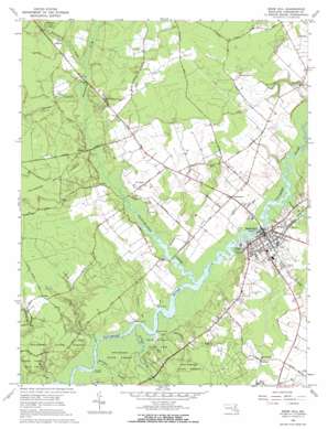 Snow Hill USGS topographic map 38075b4