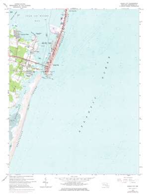 Ocean City USGS topographic map 38075c1