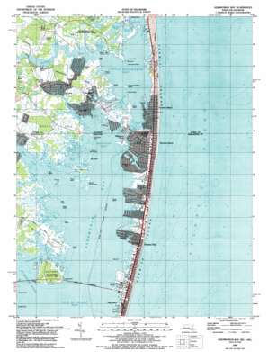 Assawoman Bay USGS topographic map 38075d1