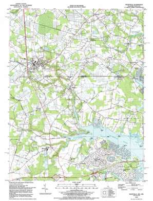 Selbyville USGS topographic map 38075d2