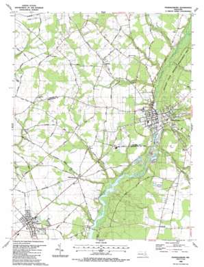 Federalsburg topo map