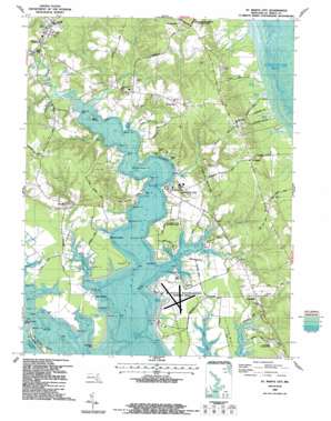 Saint Marys City USGS topographic map 38076b4