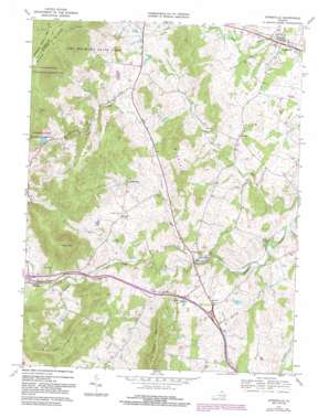 Upperville topo map