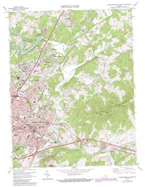Charlottesville East USGS topographic map 38078a4