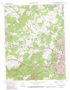 Charlottesville West topo map