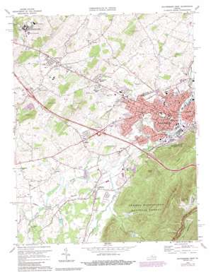 Waynesboro West USGS topographic map 38078a8