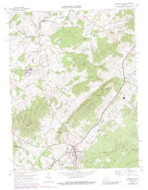 Gordonsville topo map