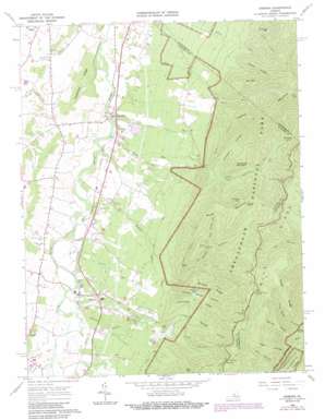 Crimora USGS topographic map 38078b7