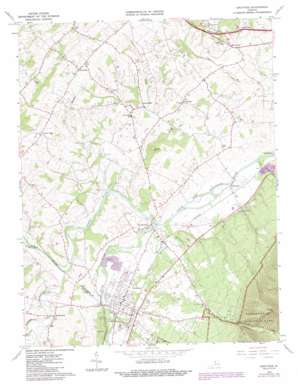Grottoes topo map