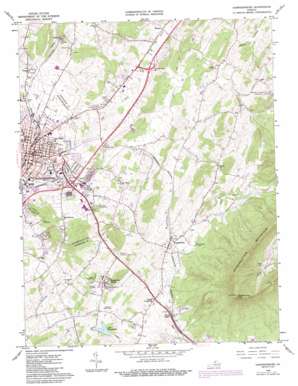 Harrisonburg USGS topographic map 38078d7