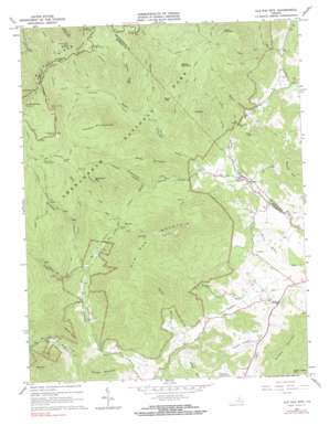 Old Rag Mountain USGS topographic map 38078e3