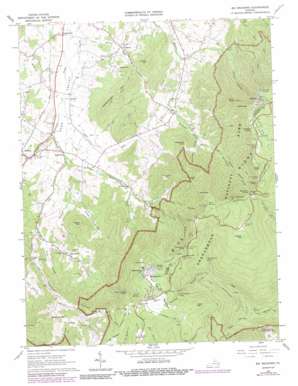 Big Meadows USGS topographic map 38078e4