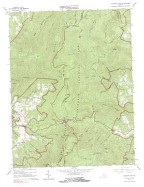 Thornton Gap topo map