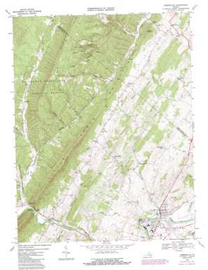 Timberville topo map