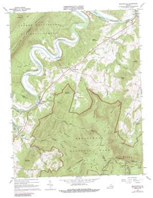 Bentonville USGS topographic map 38078g3