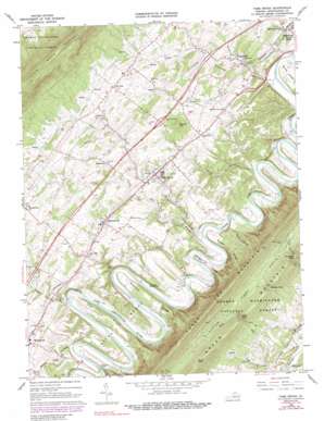 Toms Brook USGS topographic map 38078h4