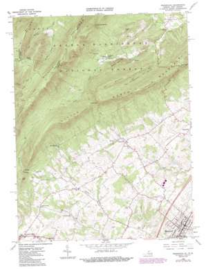 Woodstock topo map