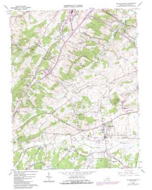 Staunton USGS topographic map 38079a1
