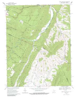 Snowy Mountain USGS topographic map 38079e5