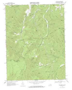 Cow Knob USGS topographic map 38079f1