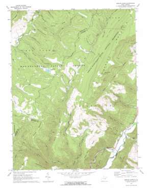 Spruce Knob USGS topographic map 38079f5