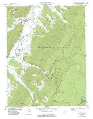 Mill Creek topo map