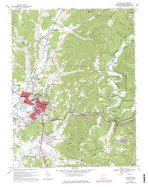 Elkins USGS topographic map 38079h7