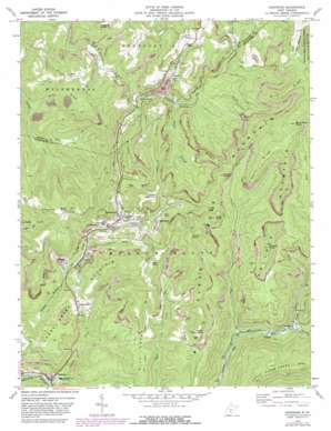 Quinwood USGS topographic map 38080a6