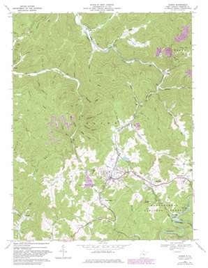 Cowen USGS topographic map 38080d5