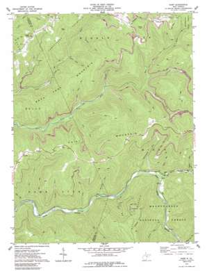 Samp USGS topographic map 38080e2