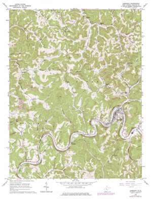 Gassaway USGS topographic map 38080f7